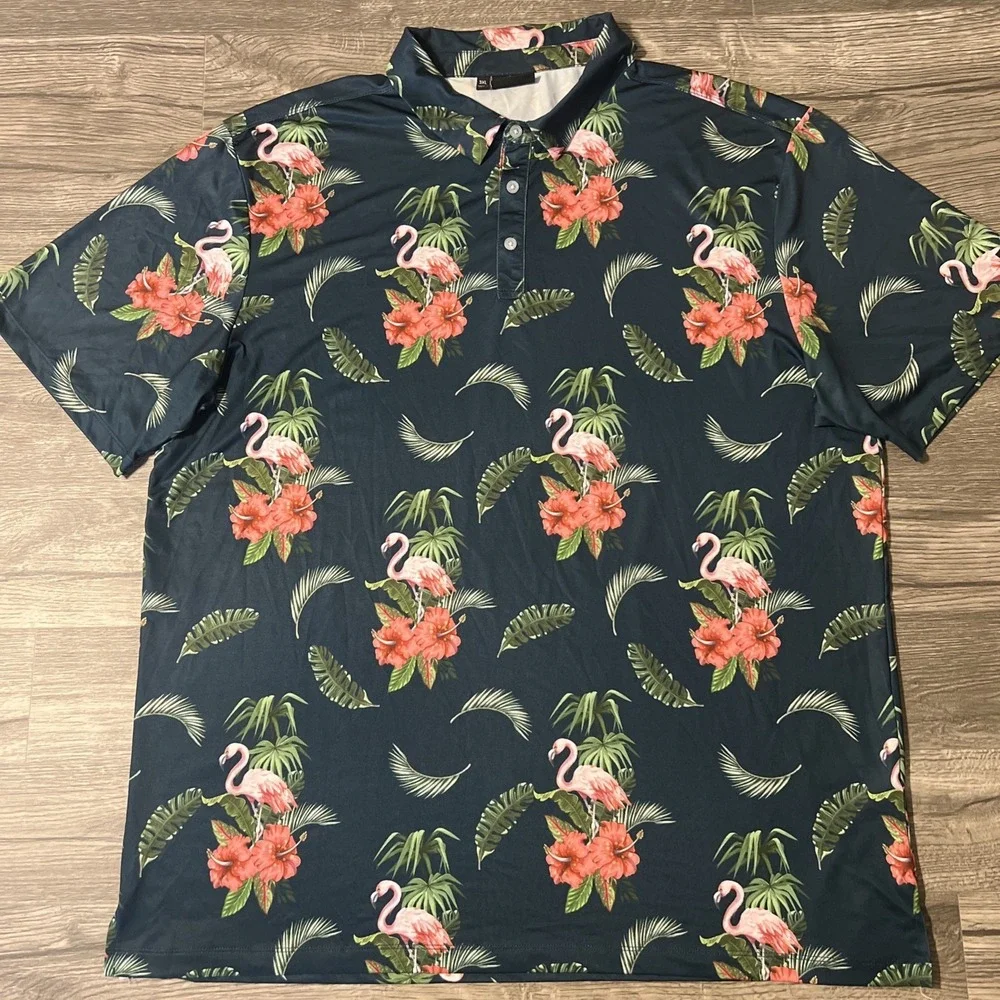 Lot Of 3 Yatta Golf Performance Stretch Lightweight Polo Shirts Size 3XL - Picture 10 of 12